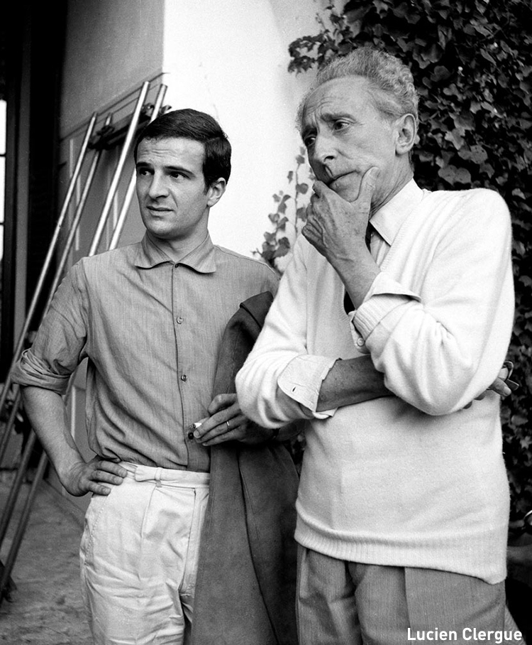 Truffaut et Cocteau par Lucien Clergue
